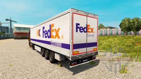 Скин FedEx на полуприцепы для Euro Truck Simulator 2