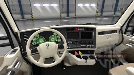 Интерьер Green Dial для Kenworth T680 для American Truck Simulator