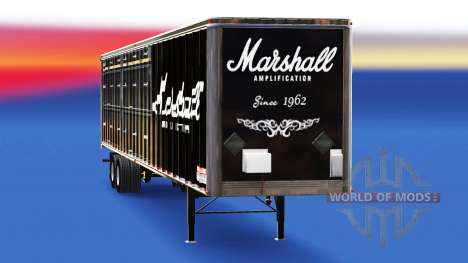 Скин Marshall Amplification на полуприцеп для American Truck Simulator