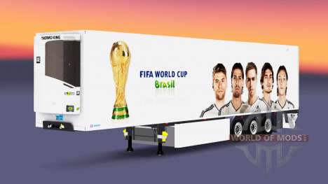 Полуприцеп-рефрижератор Lamberet FIFA World Cup для Euro Truck Simulator 2