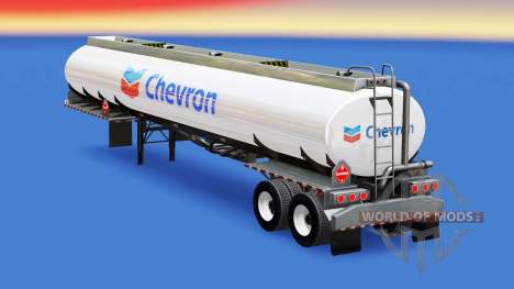 Скин Chevron на топливную цистерну для American Truck Simulator