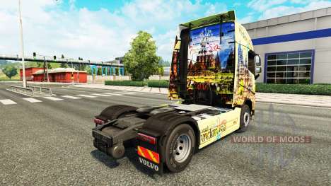 Скин Indonesia на тягач Volvo для Euro Truck Simulator 2