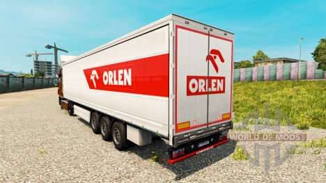 Скин PKN ORLEN на полуприцепы для Euro Truck Simulator 2