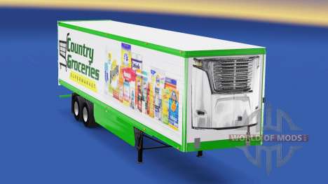 Скин Country Grocery на полуприцеп для American Truck Simulator