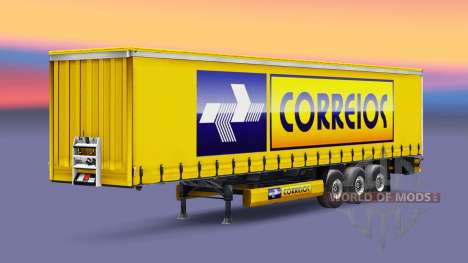 Скин Correios Logistic на полуприцепы для Euro Truck Simulator 2