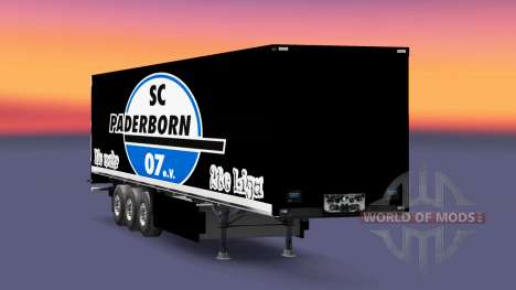 Скин SC Paderborn 07 на полуприцепы для Euro Truck Simulator 2