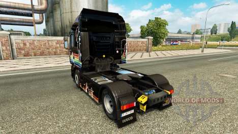 Скин Rainbow Dash на тягач Iveco для Euro Truck Simulator 2