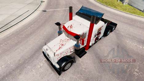 Скин Harley Quin на тягач Peterbilt 389 для American Truck Simulator