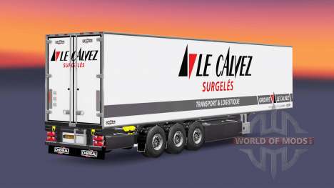 Полуприцеп-рефрижератор Chereau Le Calvez для Euro Truck Simulator 2