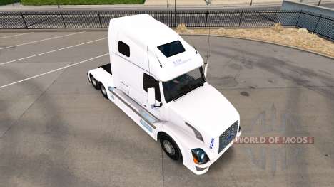 Скин B.A.H. Express на тягач Volvo VNL 670 для American Truck Simulator