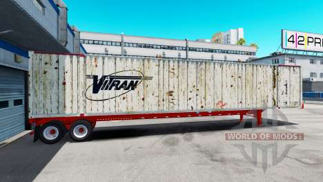 Полуприцеп контейнеровоз Vitran для American Truck Simulator