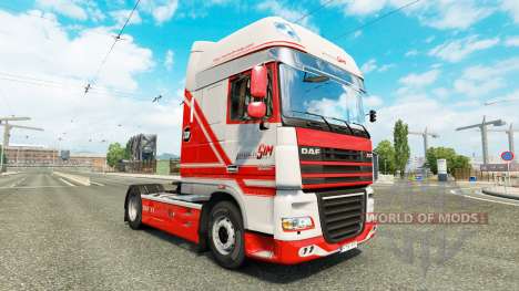 Скин TruckSim на тягач DAF для Euro Truck Simulator 2