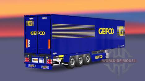 Полуприцеп-рефрижератор Chereau Gefco для Euro Truck Simulator 2