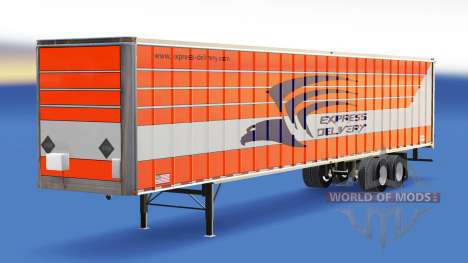 Скин Express Delivery на полуприцеп для American Truck Simulator