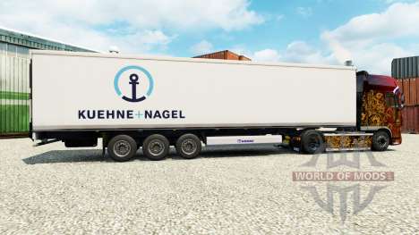 Скин Kuehne & Nagel на полуприцеп-рефрижератор для Euro Truck Simulator 2