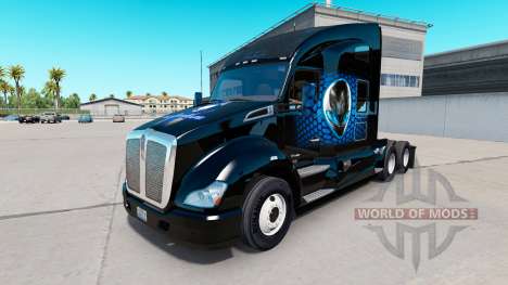 Скин Alienware на тягач Kenworth для American Truck Simulator