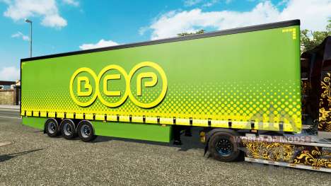 Шторный полуприцеп Krone BCP для Euro Truck Simulator 2