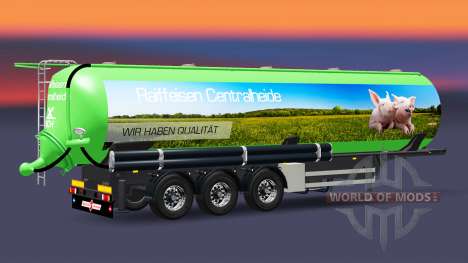 Полуприцеп-цистерна Raiffeisen Centralheide для Euro Truck Simulator 2