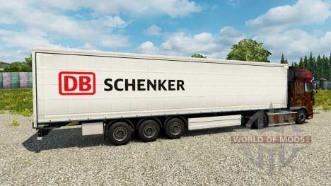 Скин DB Schenker на полуприцепы для Euro Truck Simulator 2