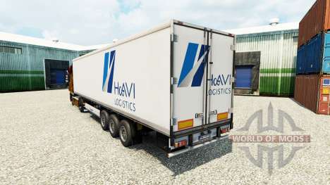 Скин HAVI Logistics на полуприцеп-рефрижератор для Euro Truck Simulator 2