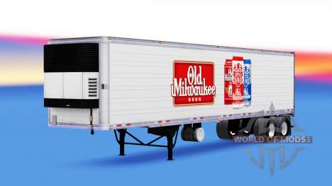 Скин Old Milwaukee на полуприцеп для American Truck Simulator