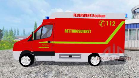 Volkswagen Crafter Feuerwehr Bochum для Farming Simulator 2015