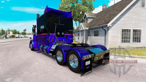 Скин Metallic 3 на тягач Peterbilt 389 для American Truck Simulator