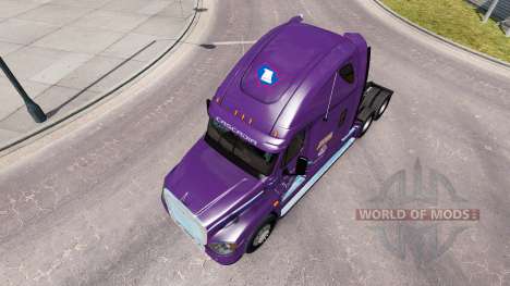 Скин Covenant Transport на Freightliner Cascadia для American Truck Simulator