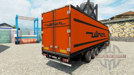 Скин Ullrich на полуприцеп-рефрижератор для Euro Truck Simulator 2