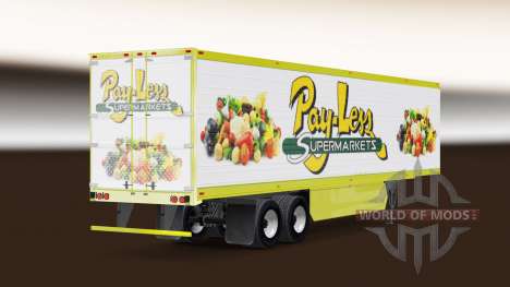 Скин Pay-Less Supermarkets на полуприцеп для American Truck Simulator