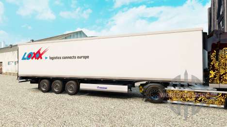 Скин LOXX Logistics на полуприцеп-рефрижератор для Euro Truck Simulator 2