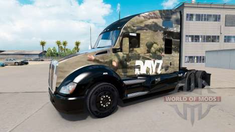 Скин DayZ на тягач Kenworth для American Truck Simulator