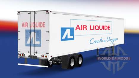 Скин Air Liquide на полуприцеп для American Truck Simulator