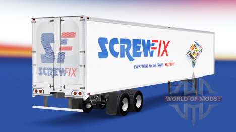 Скин Screwfix на полуприцеп для American Truck Simulator