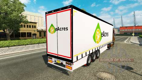 Шторный полуприцеп Krone EuroAcres для Euro Truck Simulator 2