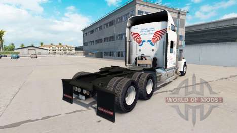 Скин United States Postal на Kenworth W900 для American Truck Simulator