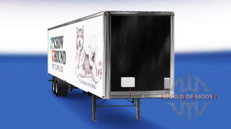 Скин Chow Hound на полуприцеп для American Truck Simulator
