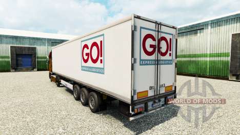Скин GO на полуприцеп-рефрижератор для Euro Truck Simulator 2