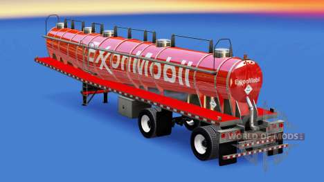 Скин ExxonMobil на химическую цистерну для American Truck Simulator