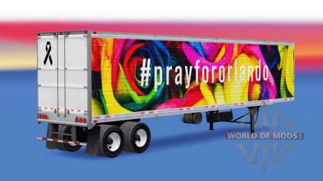 Скин PrayForOrlando на полуприцеп для American Truck Simulator