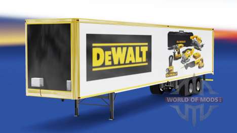 Скин DeWALT на полуприцеп для American Truck Simulator