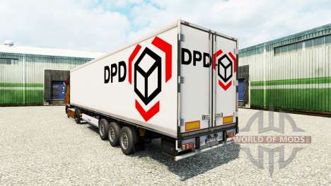 Скин DPD на полуприцеп-рефрижератор для Euro Truck Simulator 2