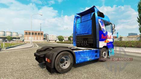 Скин Red Bull на тягач Mercedes-Benz для Euro Truck Simulator 2