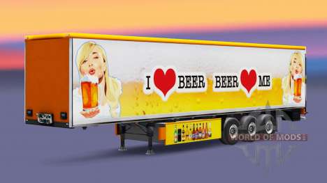 Скин Beer на полуприцепы для Euro Truck Simulator 2