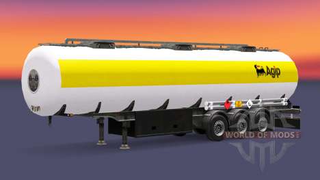 Скин Agip на топливный полуприцеп для Euro Truck Simulator 2