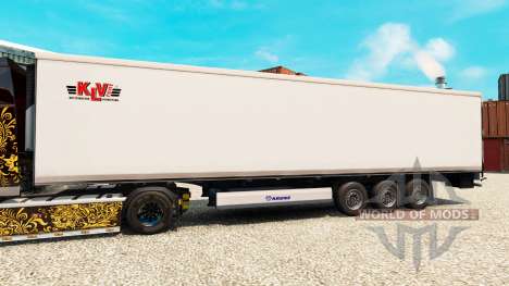 Скин KLV на полуприцеп-рефрижератор для Euro Truck Simulator 2