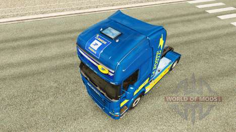 Скин La Poste на тягач Scania для Euro Truck Simulator 2