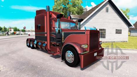 Скин Metallic на тягач Peterbilt 389 для American Truck Simulator
