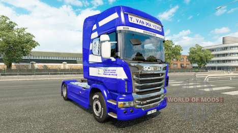 Скин T. van der Vijver на тягач Scania для Euro Truck Simulator 2