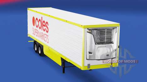 Скин Coles Supermarkets на полуприцеп для American Truck Simulator